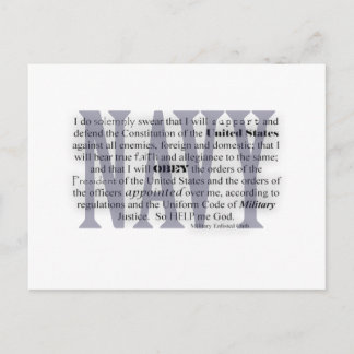 navy oath postcard