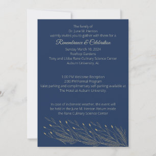 Navy Olive Funeral Memorial Announcement 011624