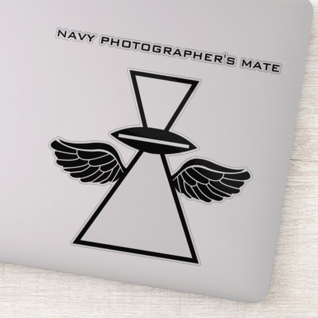 Navy Photographer's Mate IFGA/wings Vinyl Sticker  (Detail)