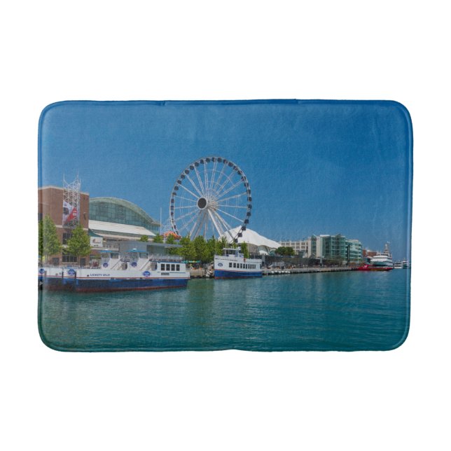 Navy Pier Bath Mat (Front)