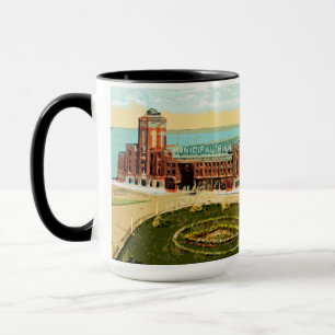 Navy Pier Chicago 1920's Watercolor Art Windy City Mug