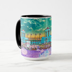 Navy Pier Chicago 1920's Watercolor Art Windy City Mug
