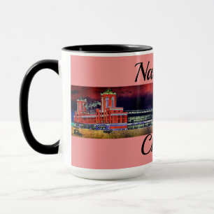 Navy Pier Chicago 1920's Watercolor Art Windy City Mug