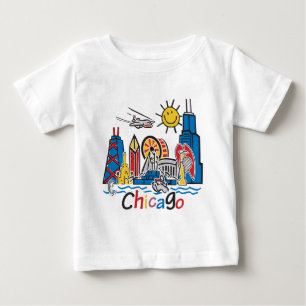 Navy Pier Chicago Baby T-Shirt