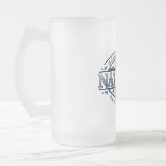 Navy Pier Chicago Frosted Glass Beer Mug