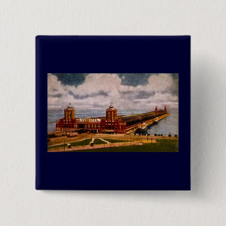 Navy Pier, Chicago, Illinois (ca.1916-1930) 15 Cm Square Badge