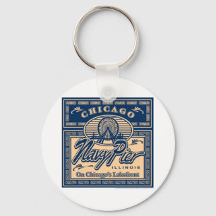 Navy Pier Chicago Key Ring