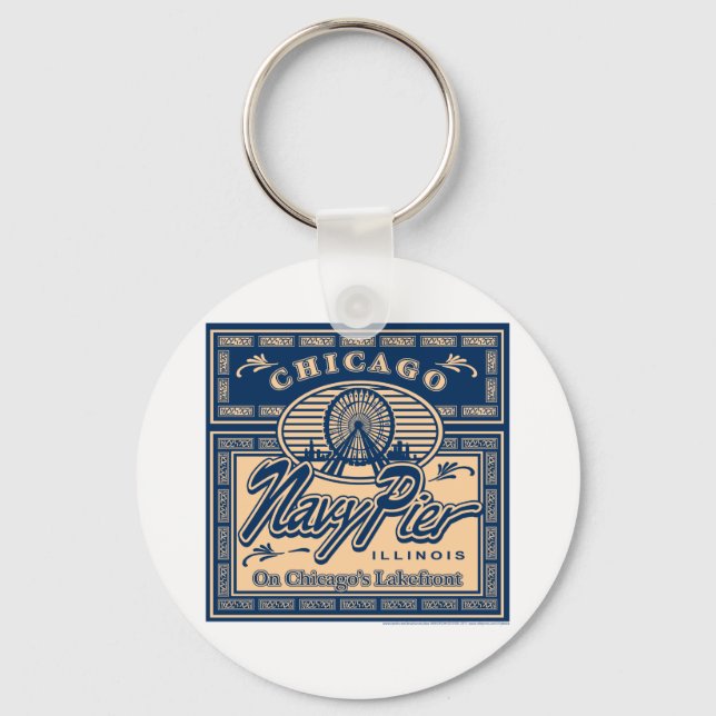 Navy Pier Chicago Key Ring (Front)