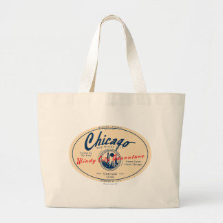 Navy Pier Chicago Large Tote Bag