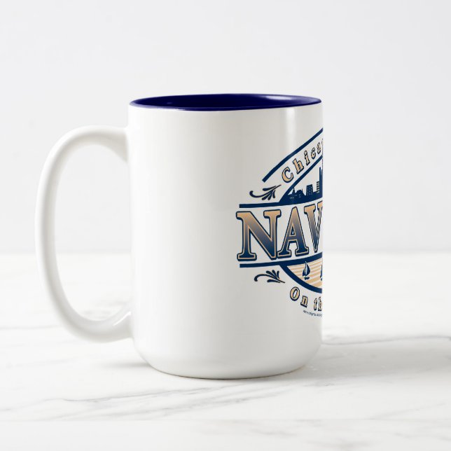 Navy Pier Chicago Two-Tone Coffee Mug (Left)