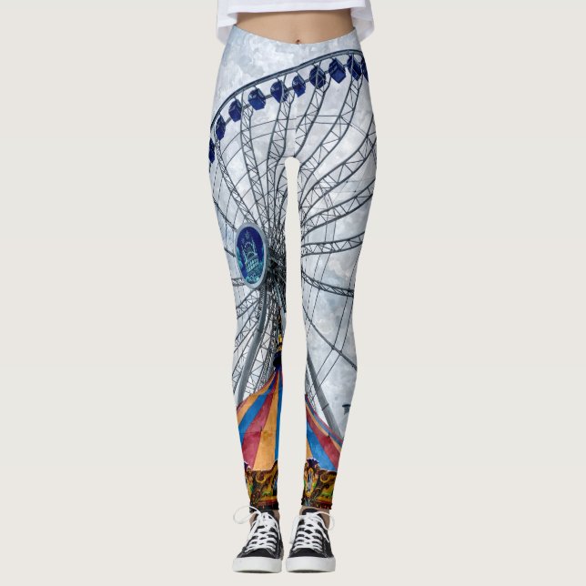 Navy Pier Ferris Wheel Leggings (Front)