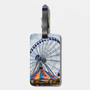 Navy Pier Ferris Wheel Luggage Tag