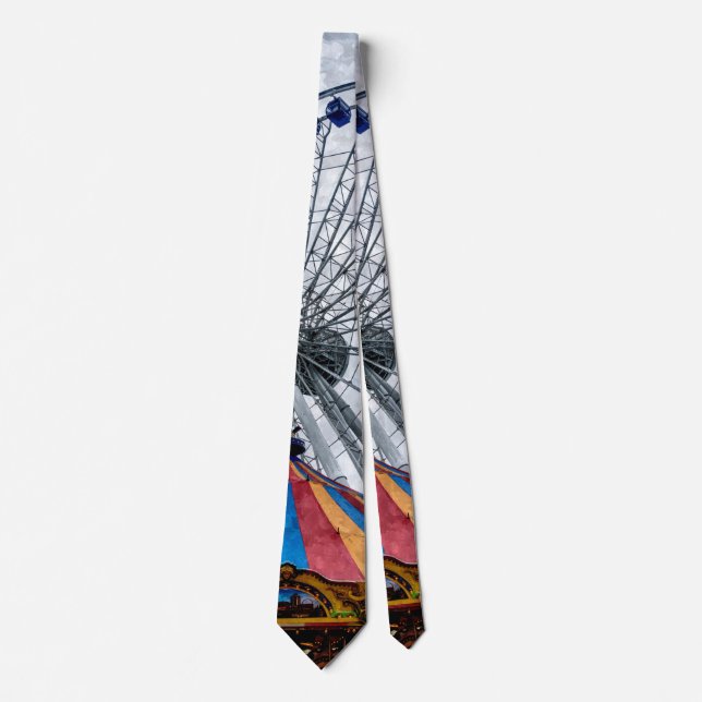 Navy Pier Ferris Wheel Neck Tie (Front)