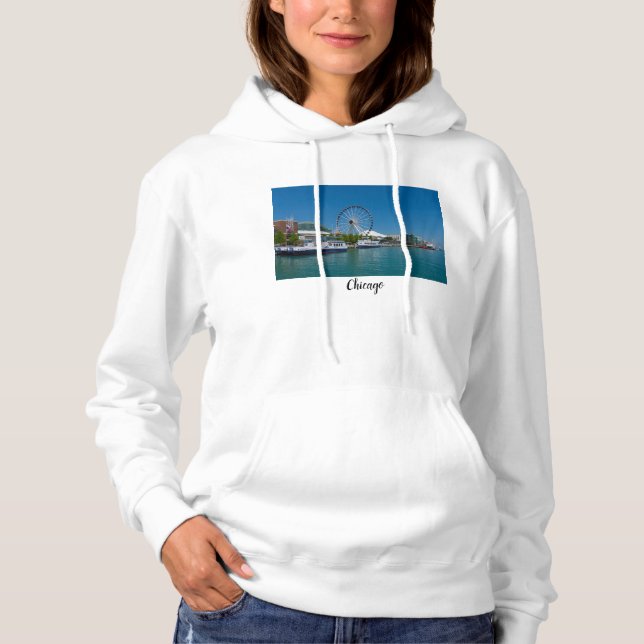 Navy Pier Hoodie (Front)