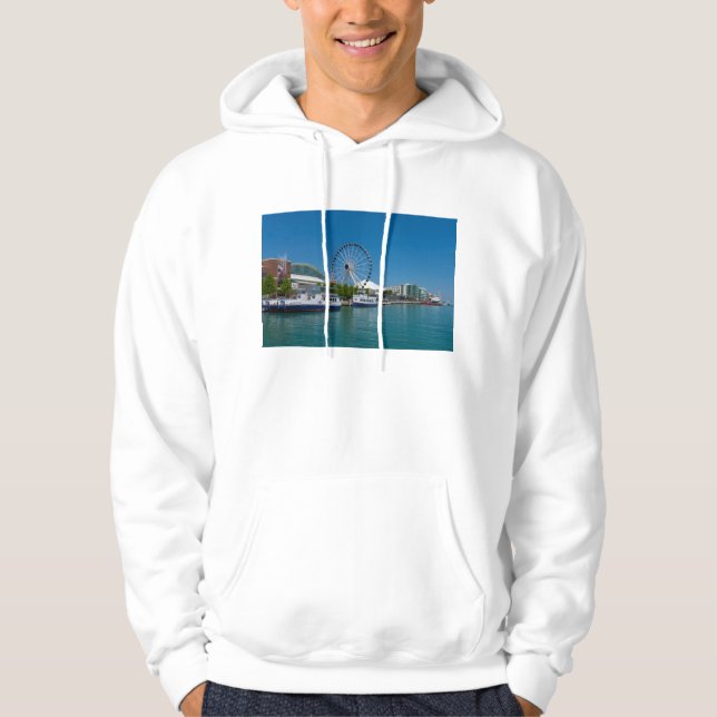 Navy Pier Hoodie (Front)