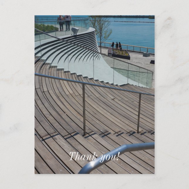 Navy Pier Stairs Postcard (Front)