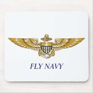 Navy_Pilot_Wings, FLY NAVY Mouse Mat