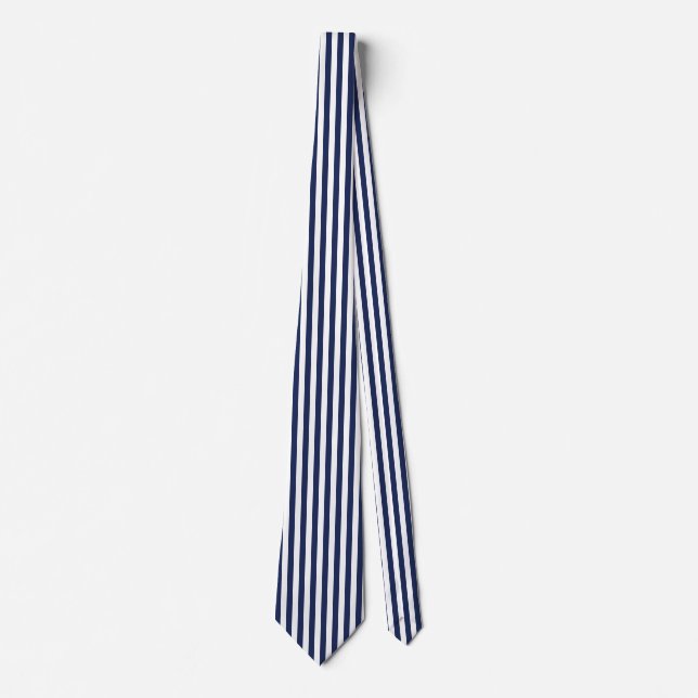 Navy Pinstripe Tie (Front)