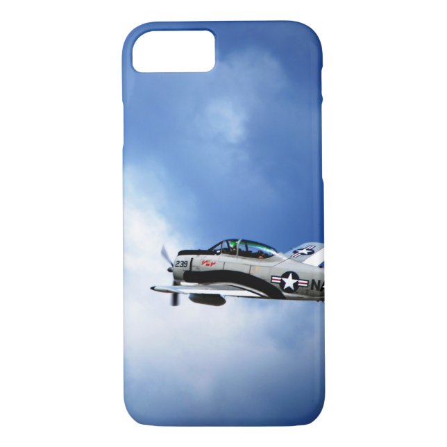 Navy Plane Barely There iPhone 7 Case (Back)