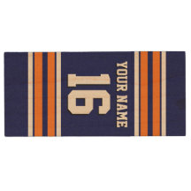 Navy Pumpkin Orange Team Jersey Custom Number Name