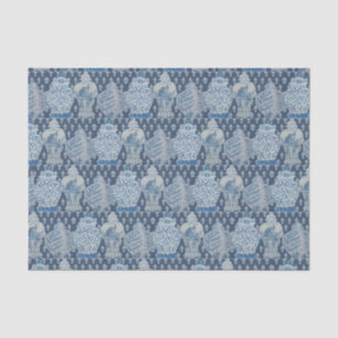 Navy quilt Chinoiserie Ginger Jar Tissue Paper