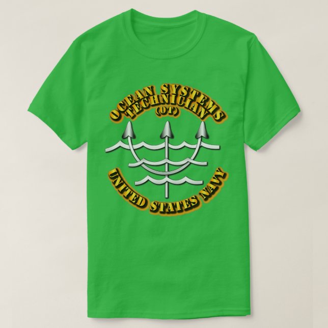 Navy Rate Ocean Systems Technician T-Shirt (Design Front)
