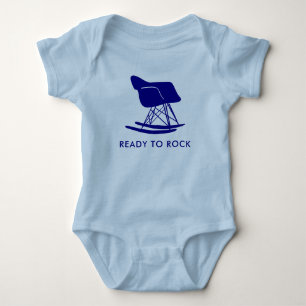 Navy Ready to Rock Mid Century Modern Chair Tee