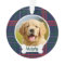 Navy Red Green Tartan Plaid Custom Dog Photo