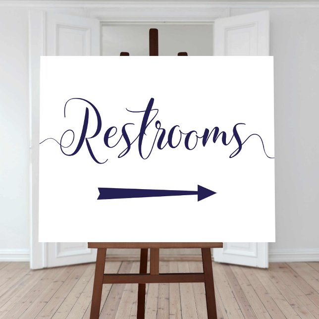 Navy Restrooms Sign Right Arrow Directions (Creator Uploaded)