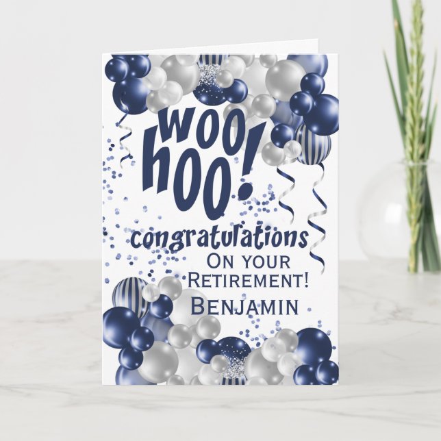 Navy Retirement Congratulations Card (Front)