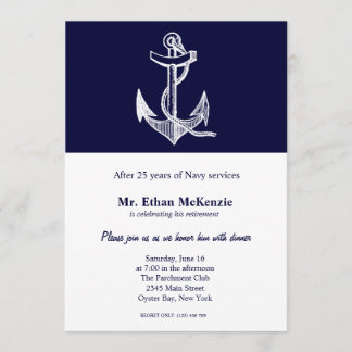 Navy Retirement Invitation