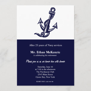 Navy Retirement Invitation