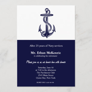 Navy Retirement Invitation