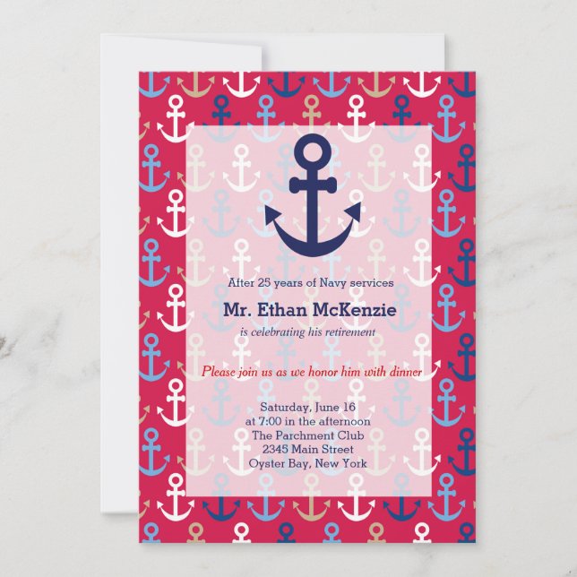 Navy Retirement Invitation (Front)