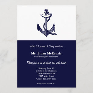 Navy Retirement Invitation