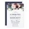 Navy Rose Burgundy Floral String Lights Wedding