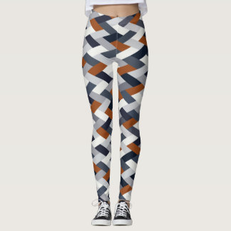 Navy Rust Geometry VIB B Leggings