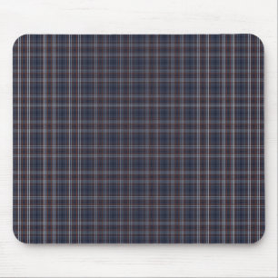 Navy Rust Grid Checks II Mouse Mat