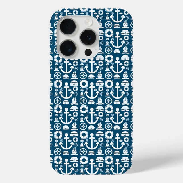 Navy sailor Element sea pattern Case-Mate iPhone C Case (Back)