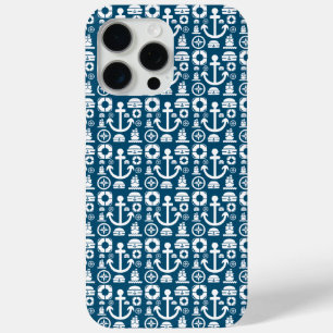 Navy sailor Element sea pattern Case-Mate iPhone C 15 Pro Max Case