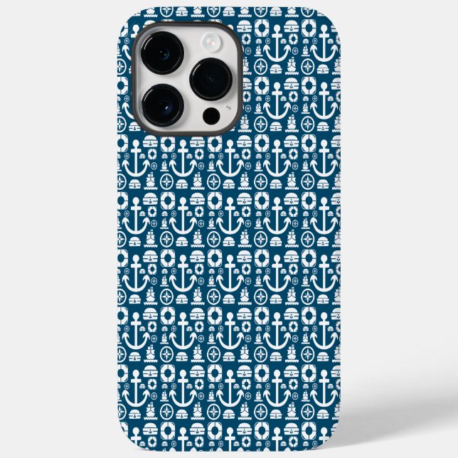 Navy sailor Element sea pattern Case-Mate iPhone C Case (Back)