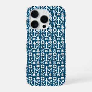 Navy sailor Element sea pattern iPhone 16 Pro Case