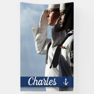 Navy Sailors Personalised Banner
