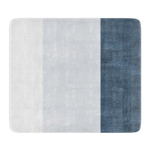 Navy Sea Blue White Beach Cutting Board