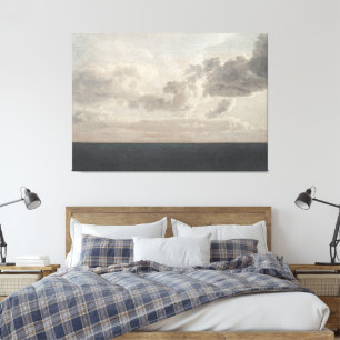 Navy sea, vintage seascape oil canvas print