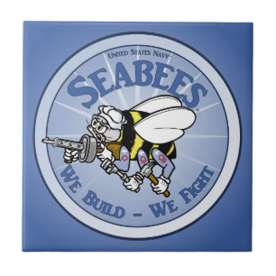 Navy Seabees Tile
