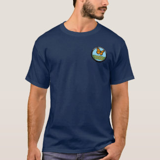 Navy Shirt with Subtle Logo and Text