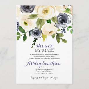 Navy Shower by Mail bridal shower Invitation