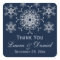 Navy Silver Glitter LOOK Snowflake Wedding Sticker