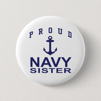 Navy Sister 6 Cm Round Badge